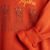 MINI RODINI - Sweat Agatha rouge chiens