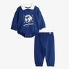 MINI RODINI - Ensemble body et pantalon bleu Society