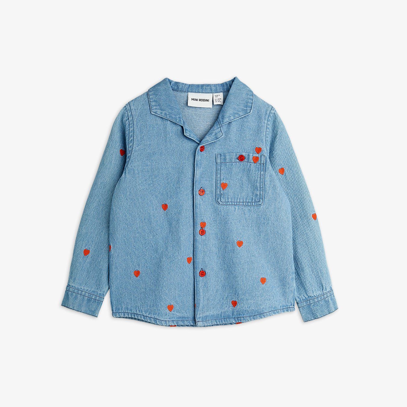 MINI RODINI - Ensemble chemise et pantalon Mini hearts