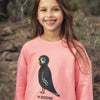 MINI RODINI - Sweat rose Blackbird