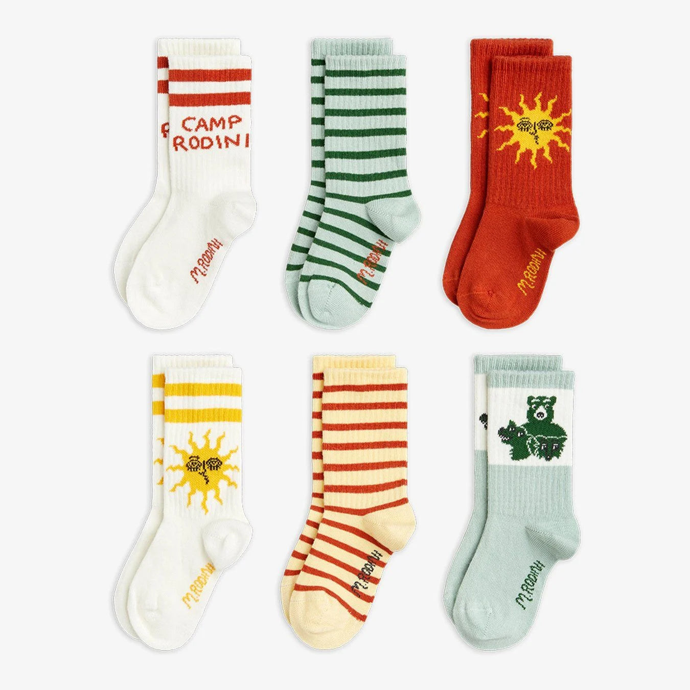 MINI RODINI - Pack 6 chaussettes Camp Rodini