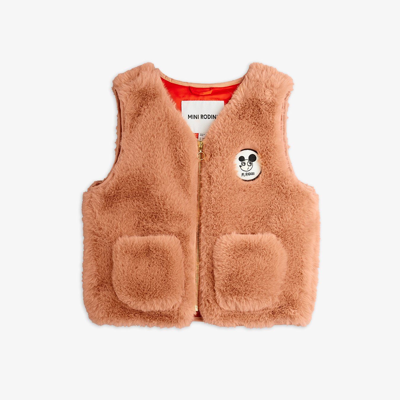 MINI RODINI - Veste en fausse fourrure Ritzratz rose
