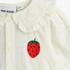 MINI RODINI - Blouse blanche en broderie Fraise