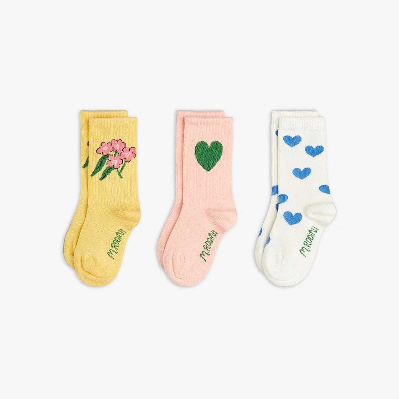 MINI RODINI - Pack 3 chaussettes Alpine flowers