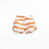 PLAY UP - Short de bain bébé rayé orange et écru