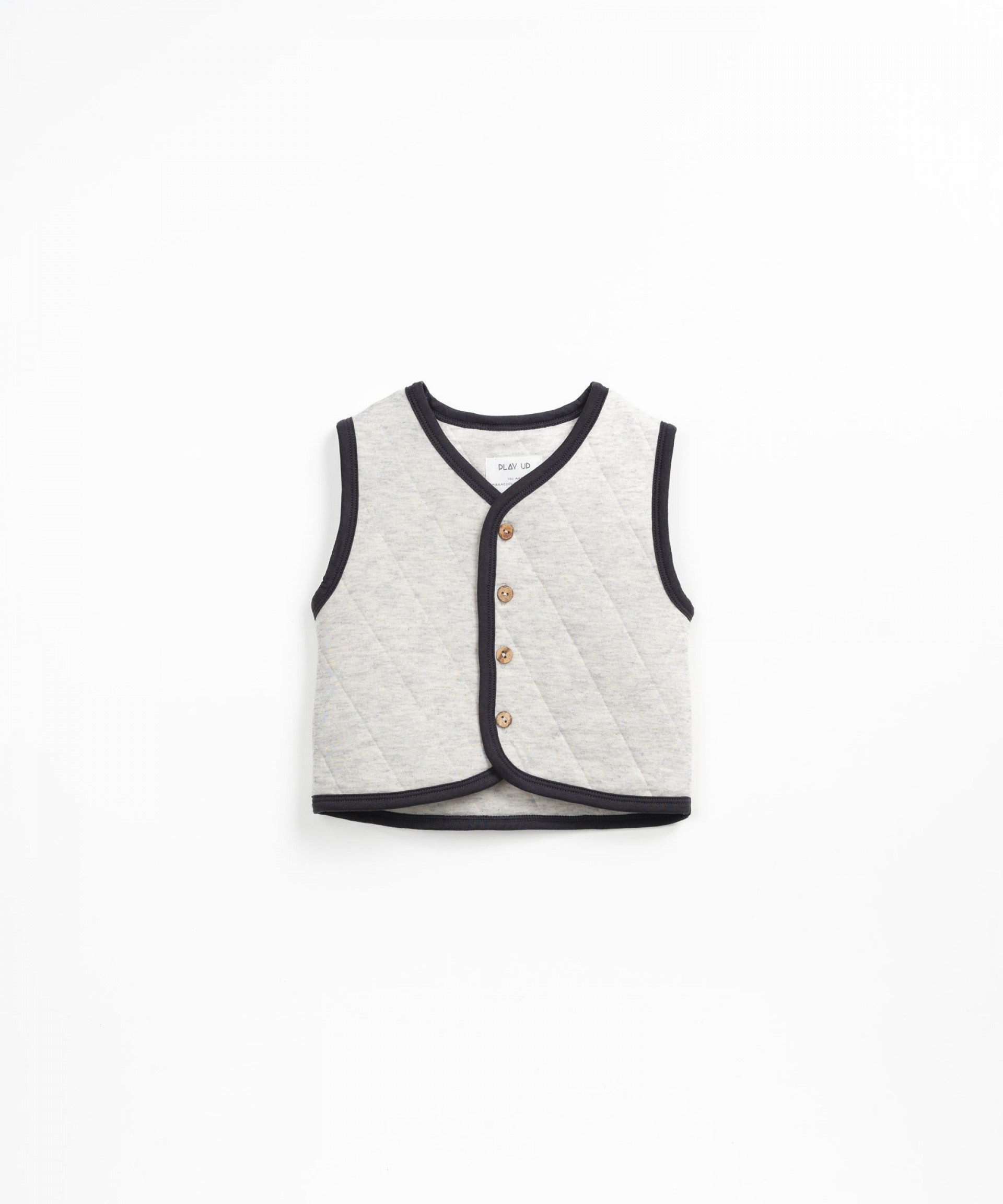 PLAY UP - Ensemble gilet et pantalon gris matelassé