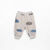 PLAY UP - Ensemble sweat et pantalon polaire Nuages bleus bébé