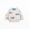 PLAY UP - Ensemble sweat et pantalon polaire Nuages bleus bébé