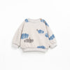 PLAY UP - Ensemble sweat et pantalon polaire Nuages bleus bébé