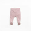 PLAY UP - Ensemble pull et legging à pieds Rose