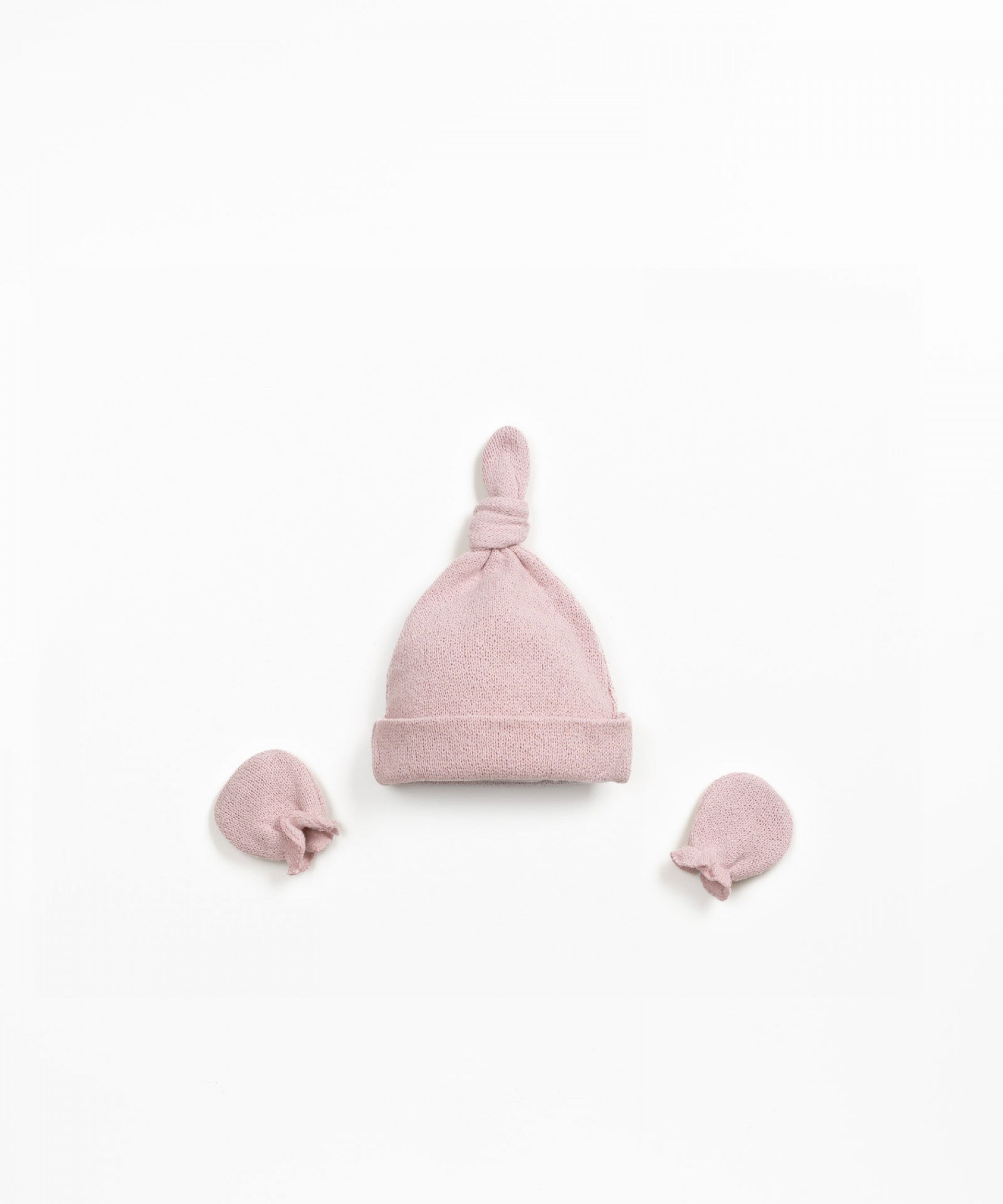 PLAY UP - Ensemble bonnet et moufles Rose
