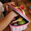 HELLO HOSSY - Lunch bag Pink stripes