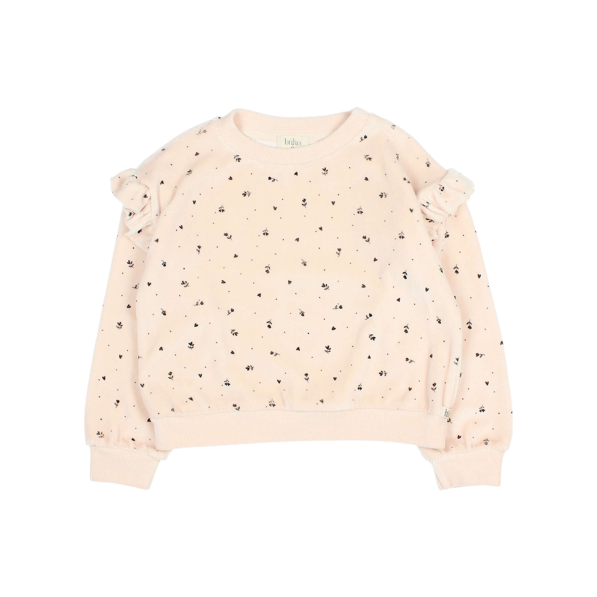 BUHO - Ensemble en velours cream pink bébé