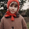 EMILE & IDA - Cagoule en laine rouge