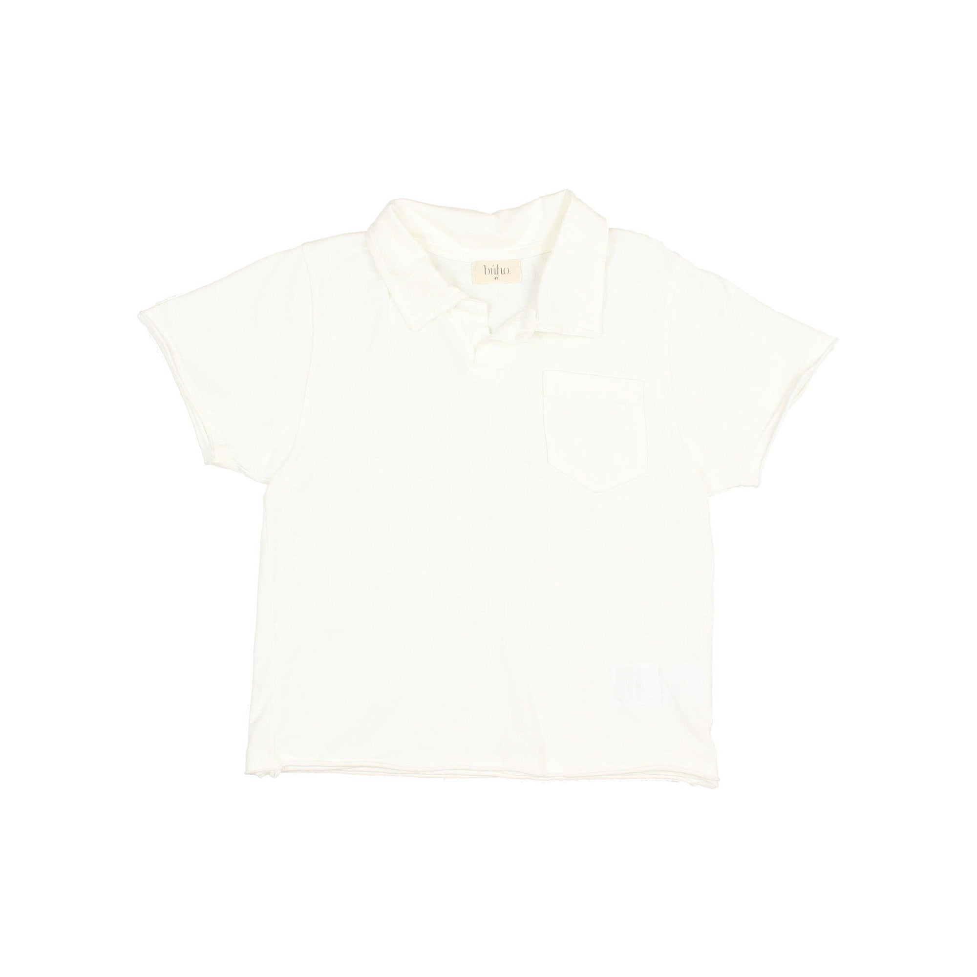 BUHO - Tee-shirt polo blanc