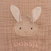 DONSJE - Couverture Ploekie Rose mocha Fluffy bunny