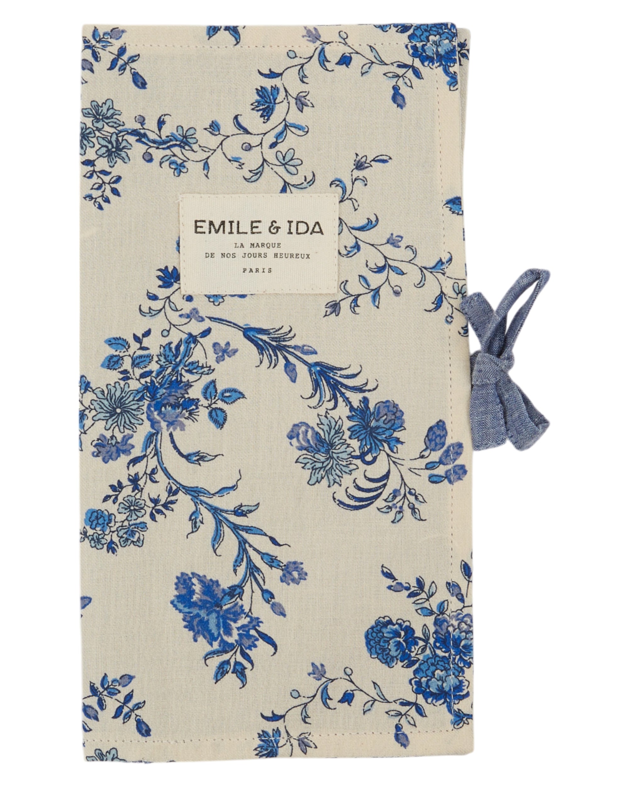 EMILE & IDA - Protège livret de famille Orchid bleu