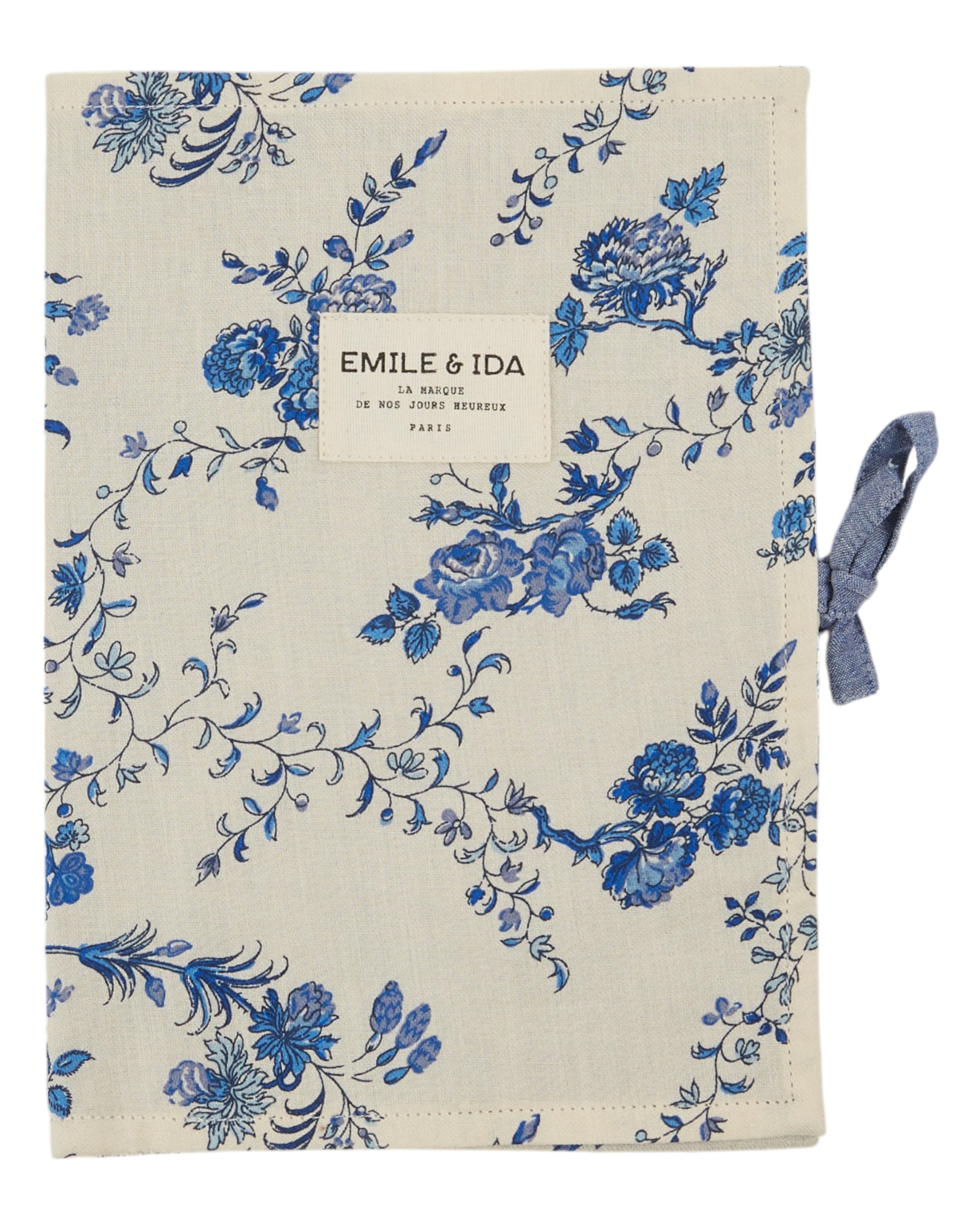 EMILE & IDA - Protège carnet de santé Orchid bleu