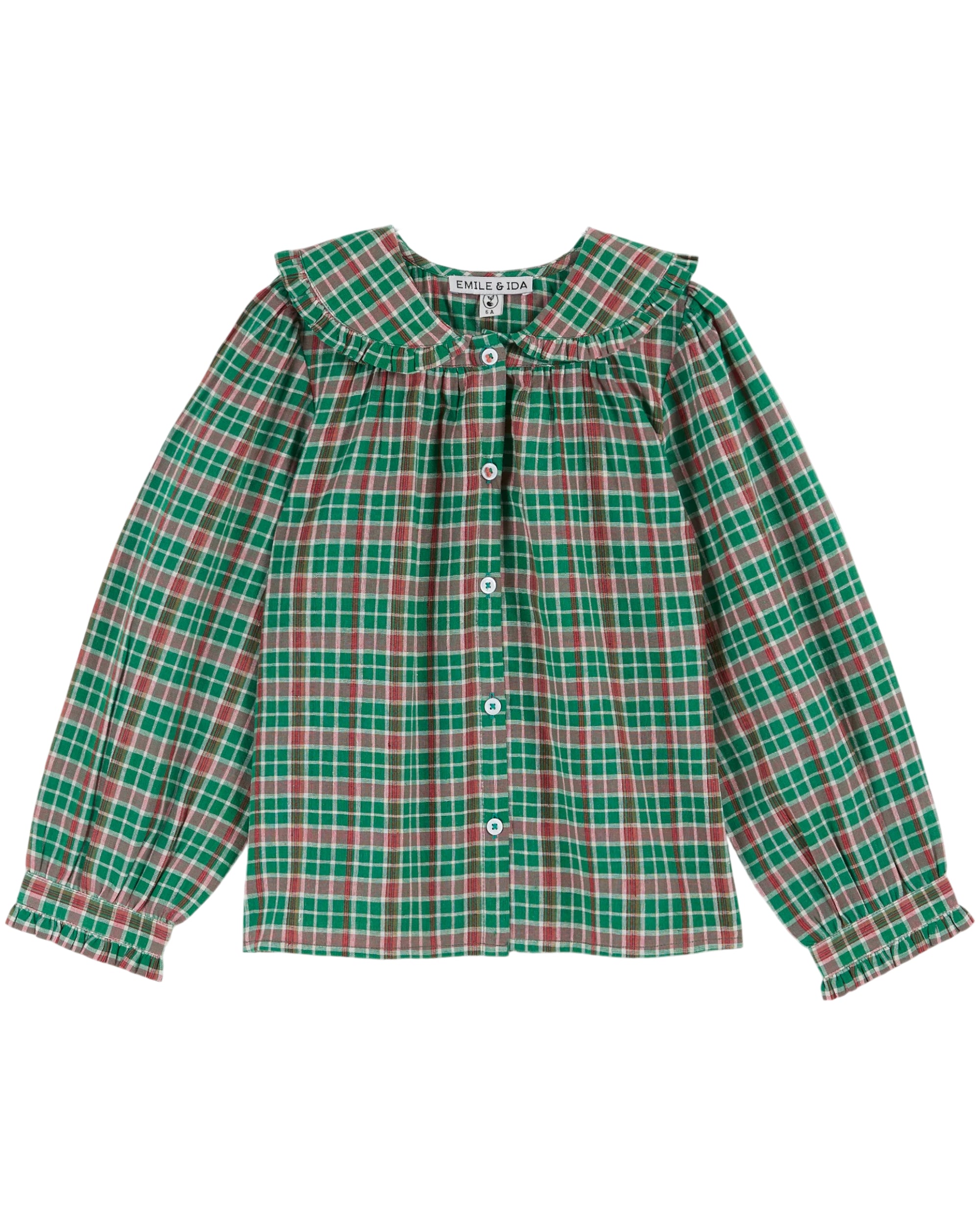 EMILE & IDA - Blouse à carreaux Madras Tartan