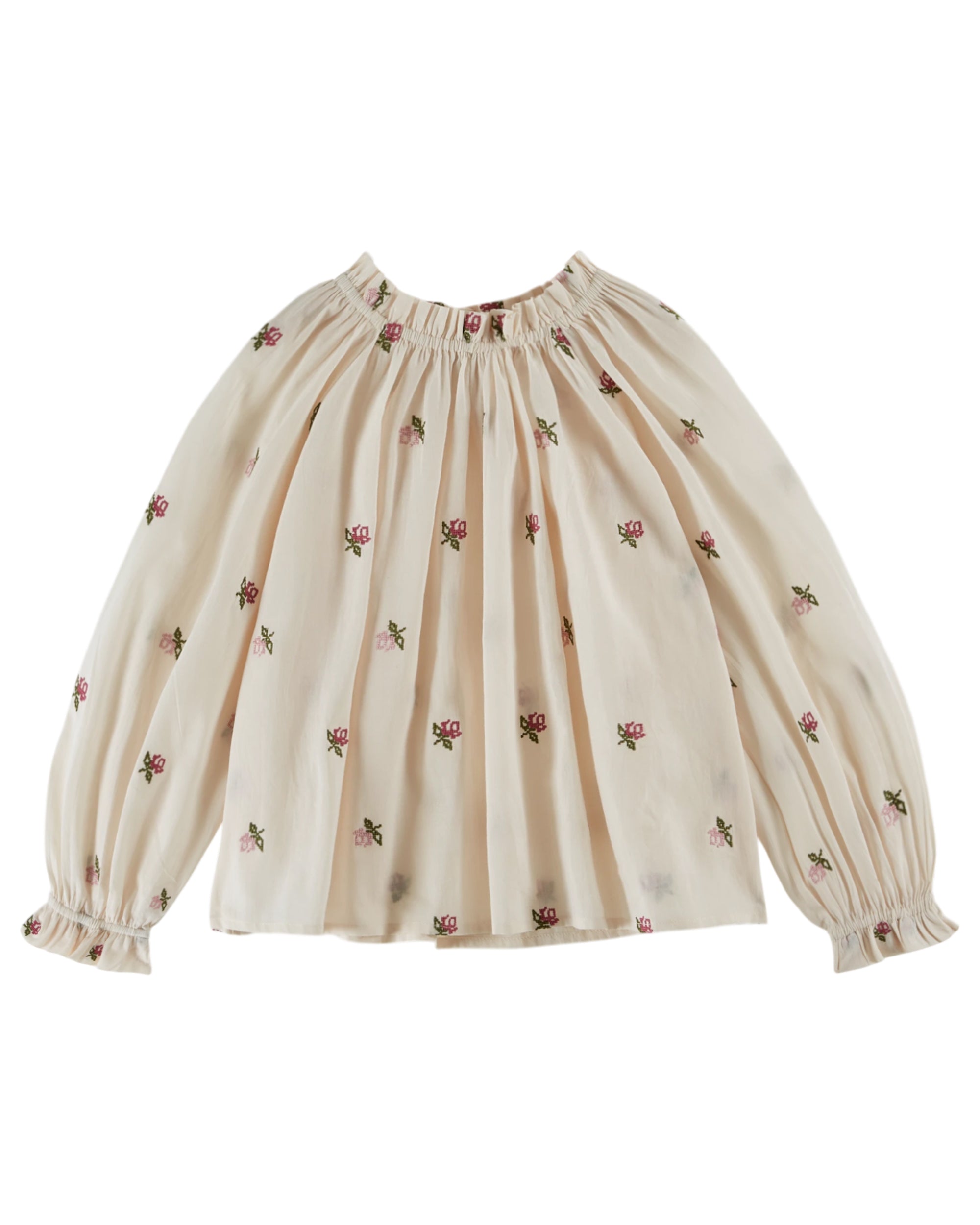 EMILE & IDA - Blouse brodée Crème