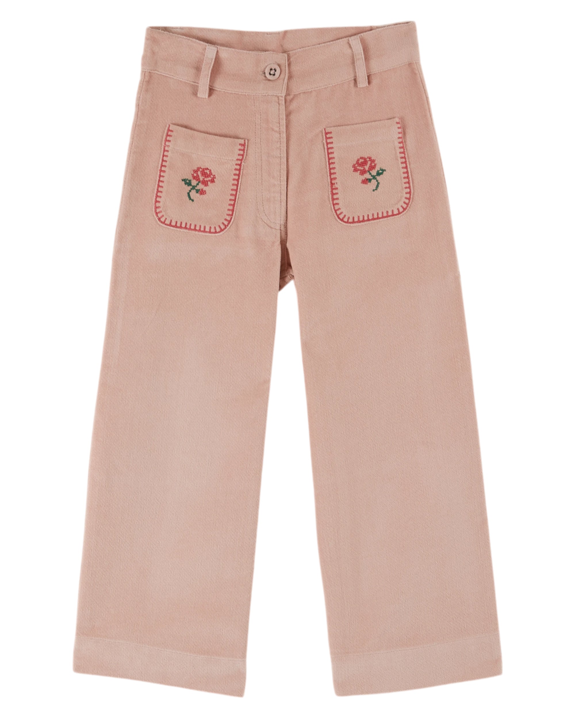 EMILE & IDA - Pantalon brodé Peony