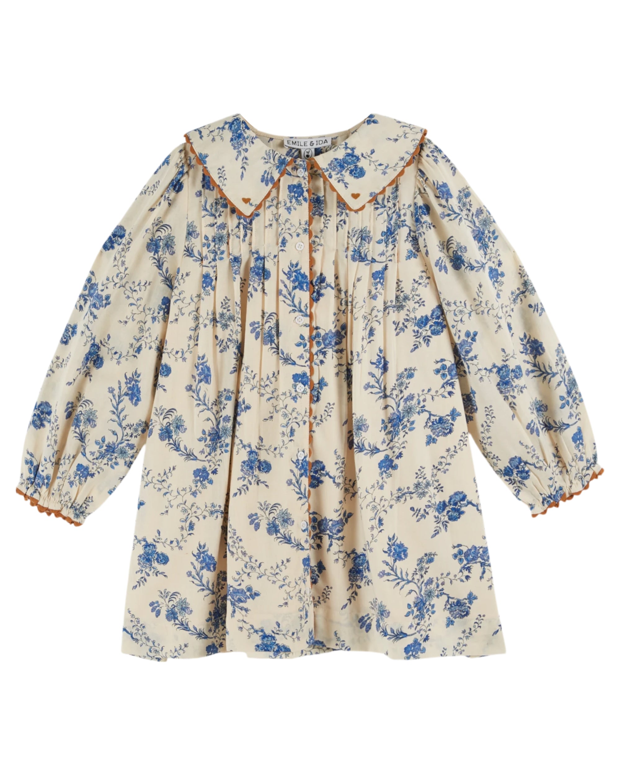 EMILE & IDA - Robe Orchid bleu