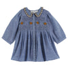 EMILE & IDA - Robe smockée Chambray