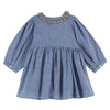 EMILE & IDA - Robe smockée Chambray