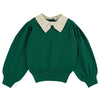 EMILE & IDA - Pull vert col Pierrot