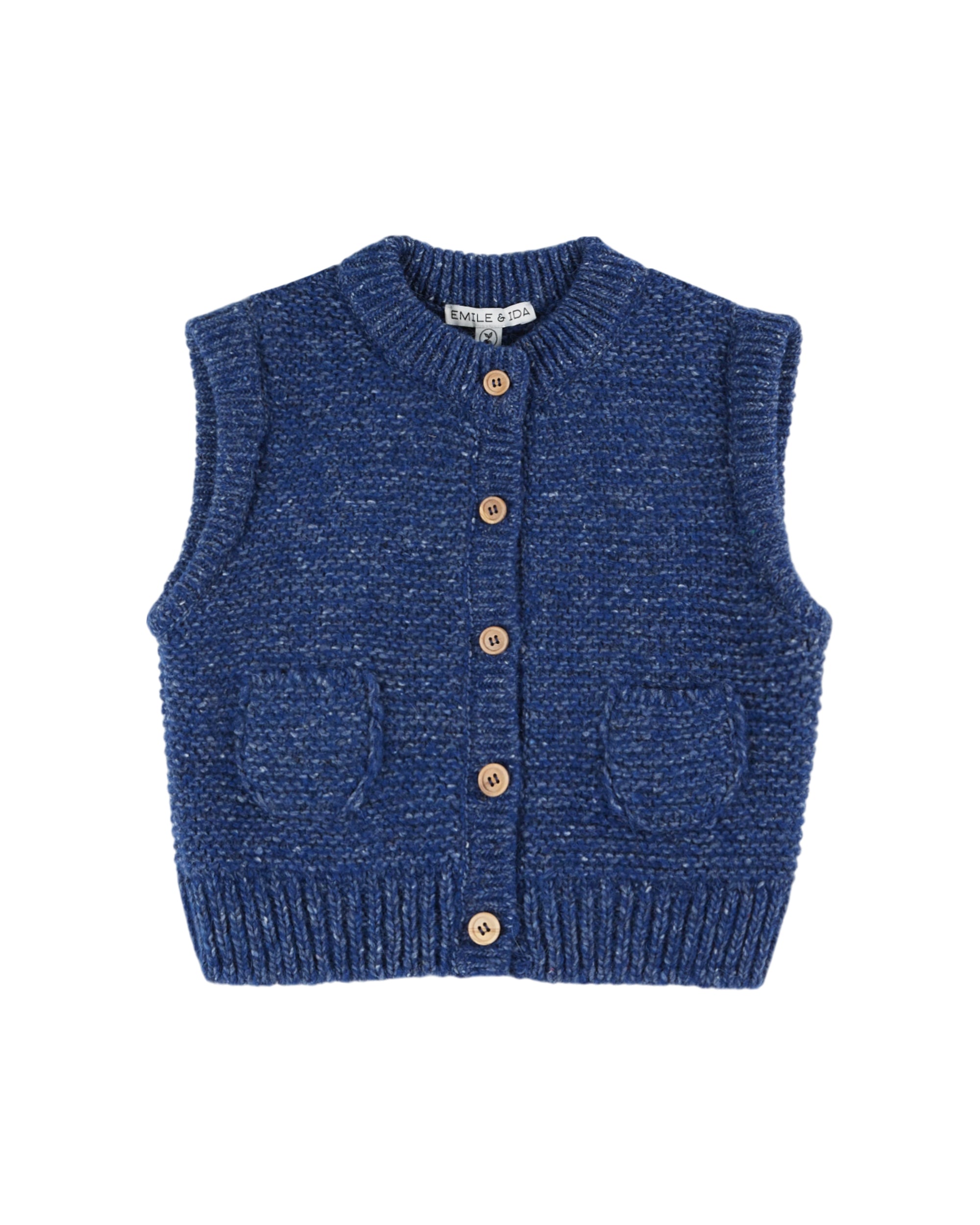 EMILE & IDA - Cardigan sans manches Royal