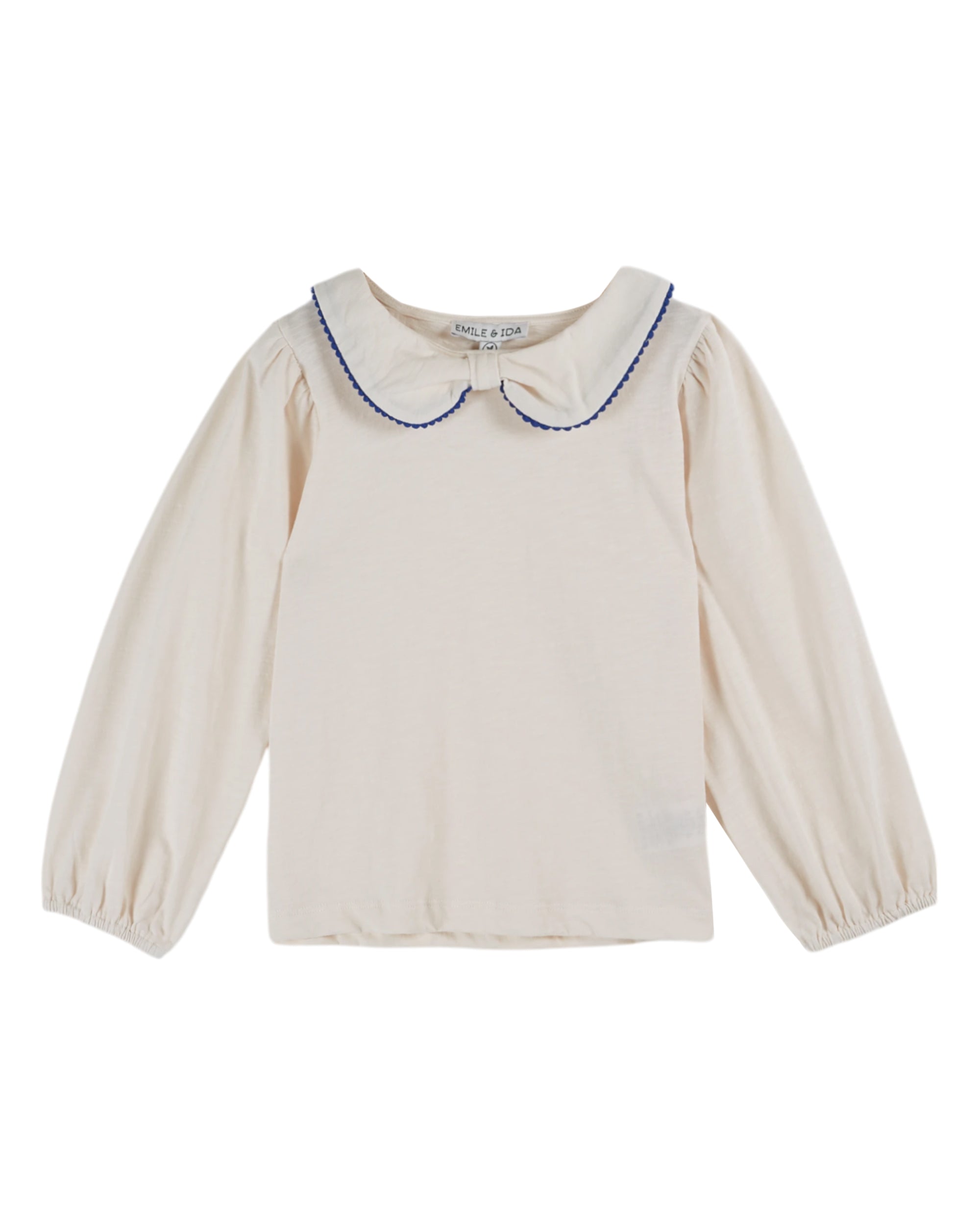 EMILE & IDA - Tee-shirt picoté Crème