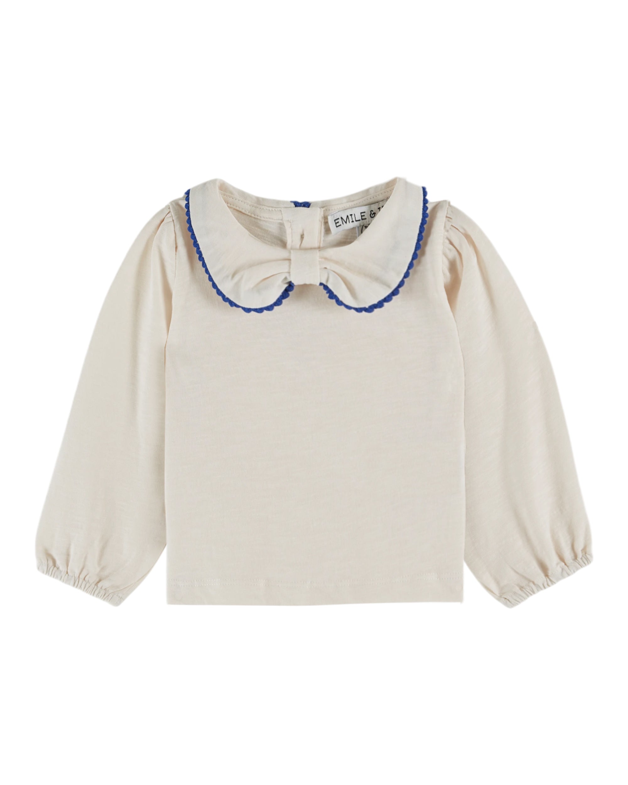 EMILE & IDA - Tee-shirt picoté Crème bébé