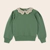 EMILE & IDA - Ensemble jean tulipe et sweat olive