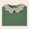 EMILE & IDA - Ensemble jean tulipe et sweat olive