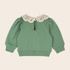 EMILE & IDA - Ensemble jean tulipe et sweat olive
