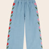 EMILE & IDA - Ensemble jean tulipe et sweat olive