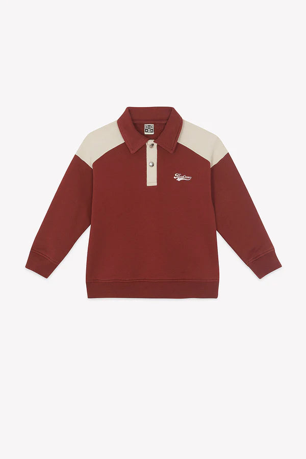 BONTON - Sweat Moustic rouge trecking