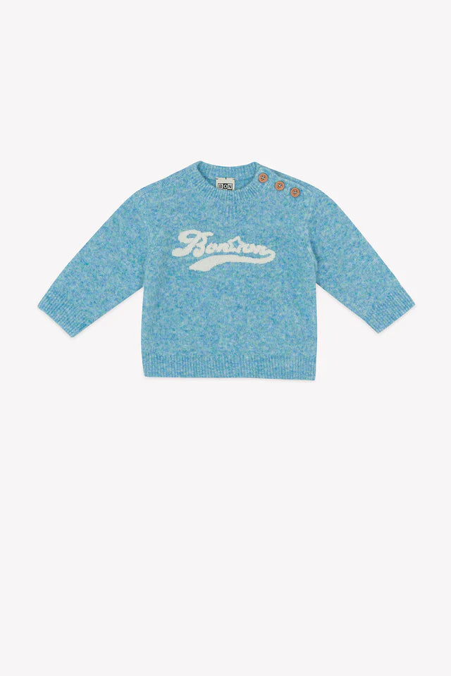BONTON - Pull Missouri Bleu vintage