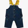 BONTON - Ensemble salopette denim et polo pesto