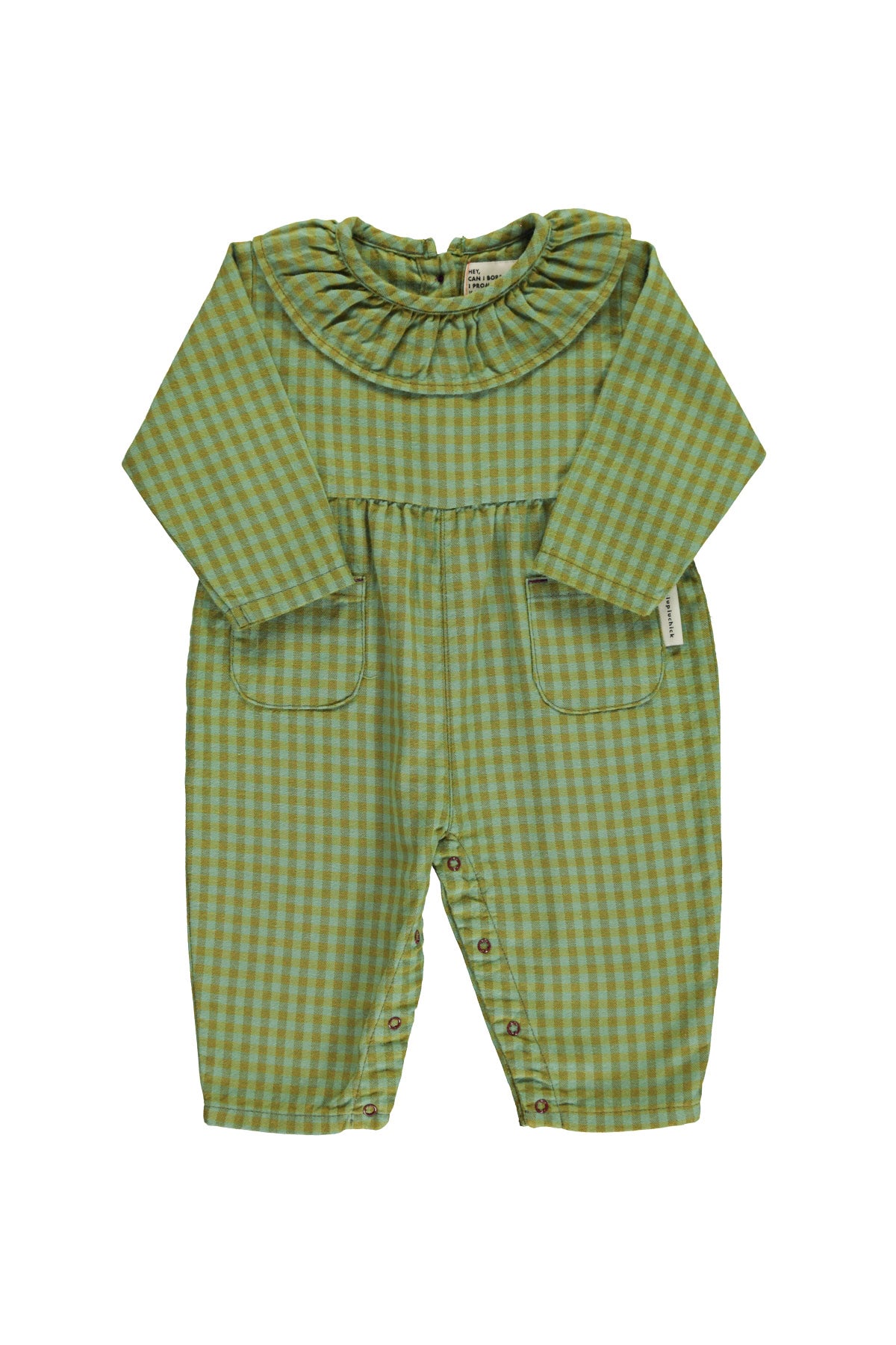 PIUPIUCHICK - Combinaison en vichy vert