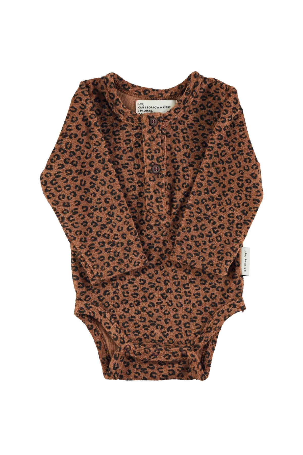 PIUPIUCHICK - Body marron imprimé léopard