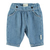 PIUPIUCHICK - Pantalon bébé washed navy denim 25