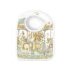 ATELIER CHOUX - Ensemble carré et bavoir en satin - Carrousel vert