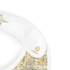 ATELIER CHOUX - Ensemble carré et bavoir en satin - Carrousel vert