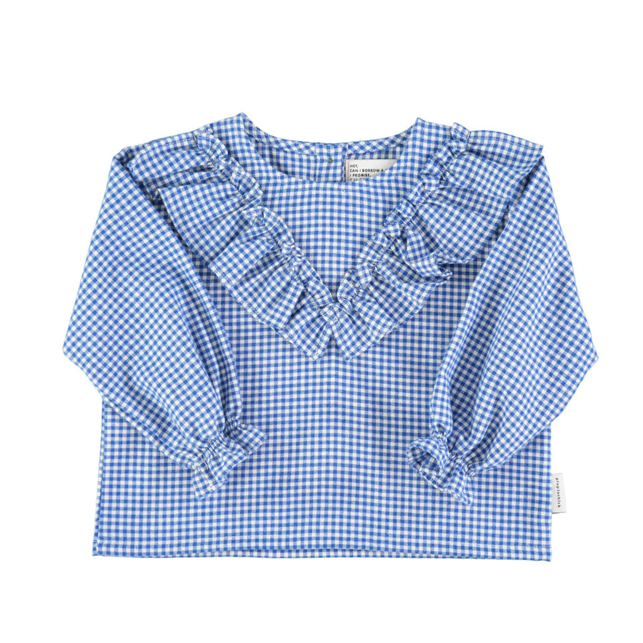 PIUPIUCHICK - Blouse vichy bleu