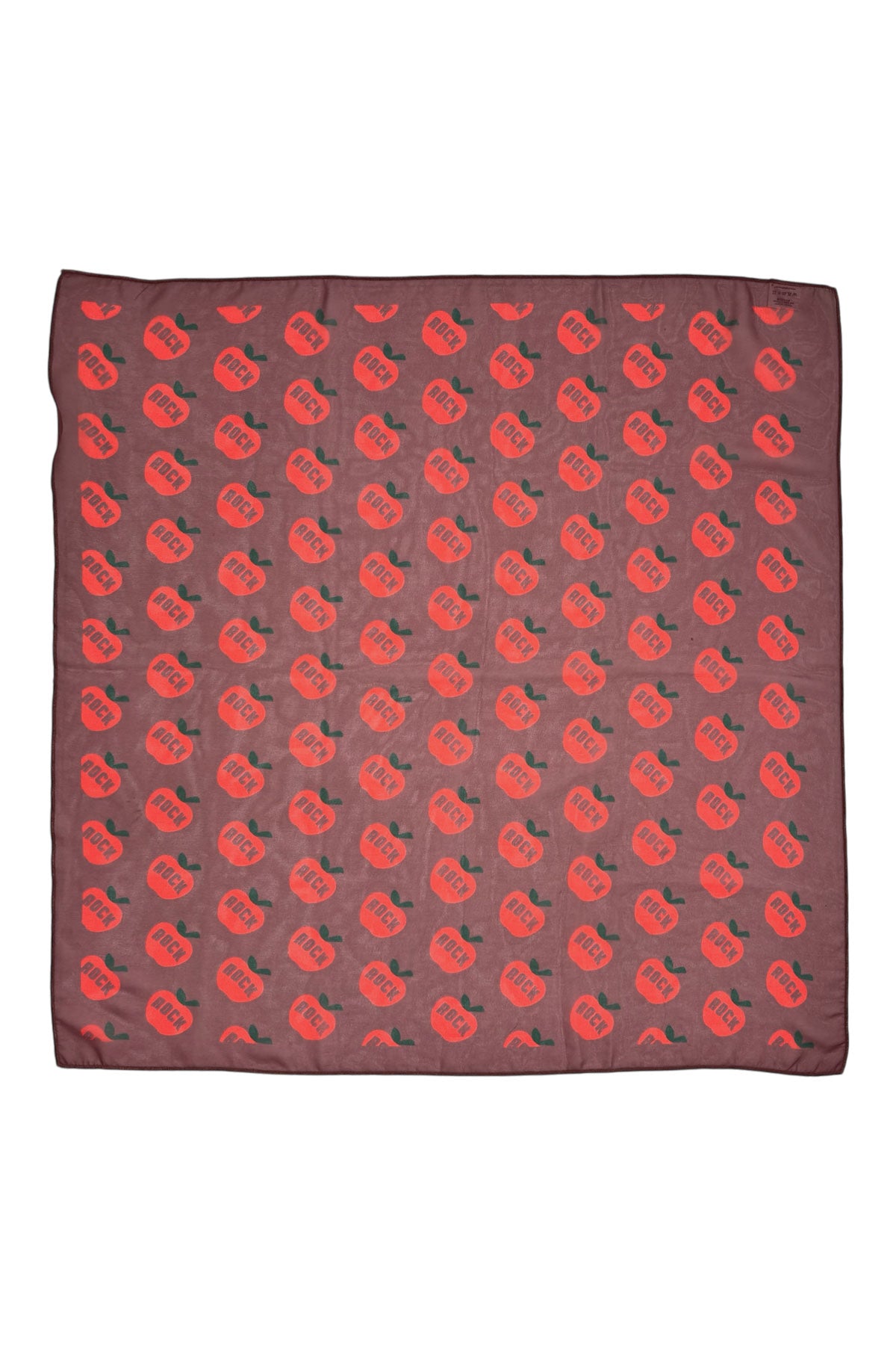 PIUPIUCHICK - Foulard bordeaux imprimé pommes