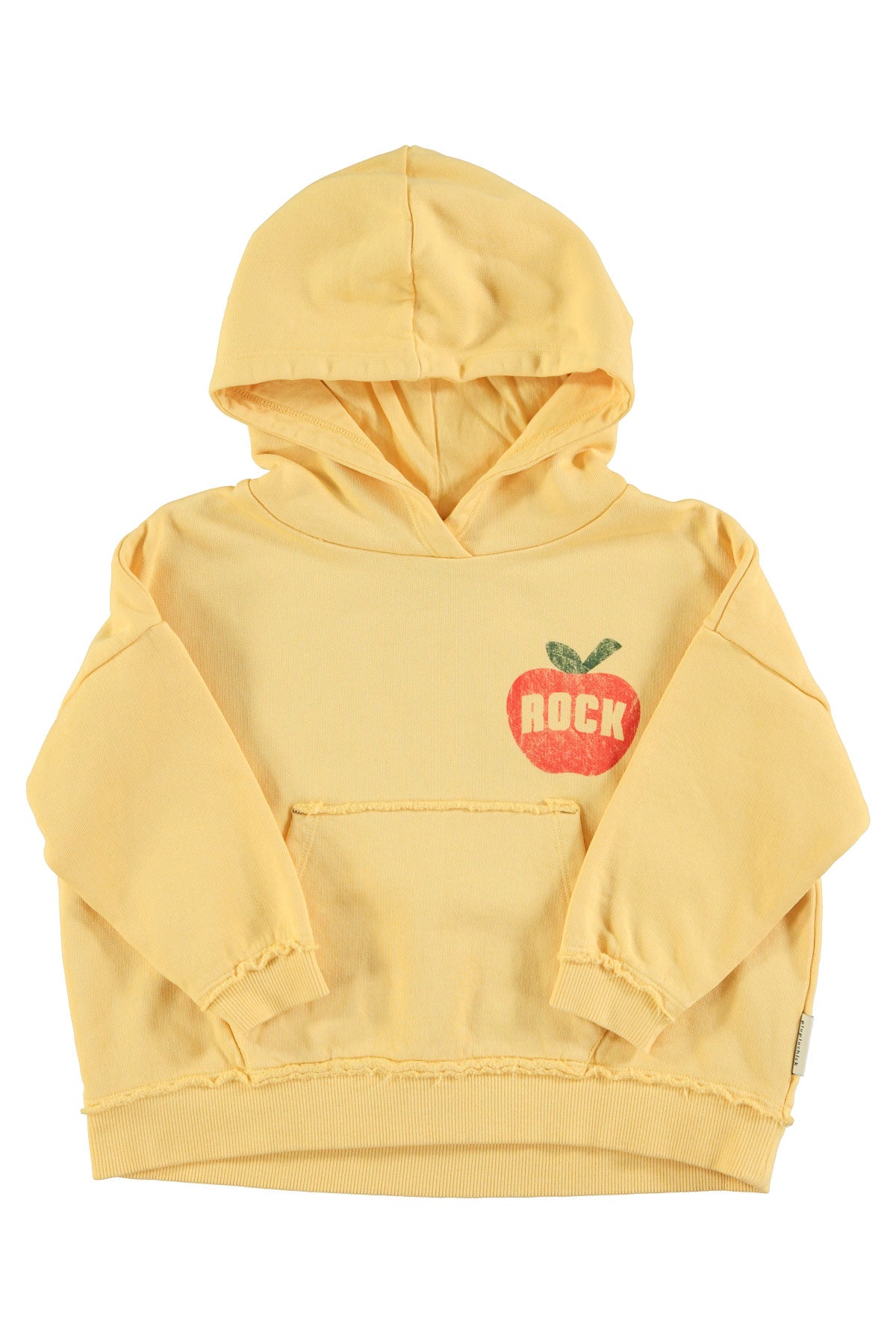 PIUPIUCHICK - Hoodie jaune pomme "Rock"