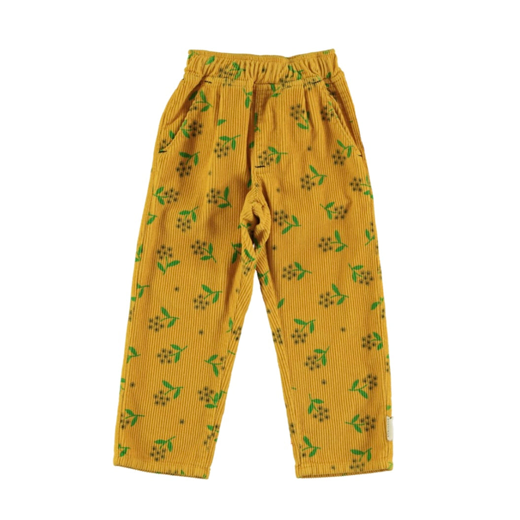 PIUPIUCHICK - Pantalon jaune en velours bébé