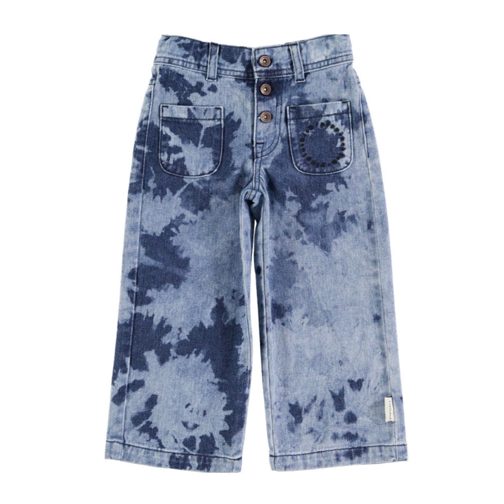 PIUPIUCHICK - Jean flare blue tie & dye