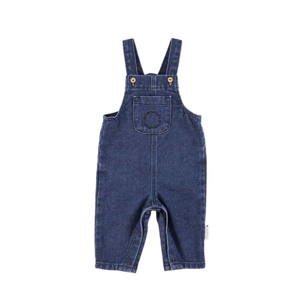 PIUPIUCHICK - Salopette washed navy denim